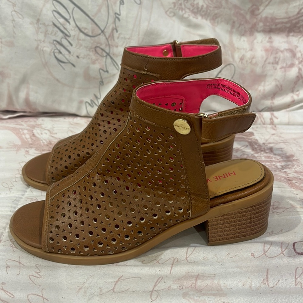 Nine West open toe boots
